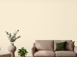 Benjamin Moore Desolate OC-101 tan paint, close up in a living