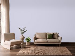 Benjamin Moore Lavender Mist 2070-60 on a wall