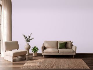 PPG Lavender Vista 1249-2 pink paint, full wall in a living
