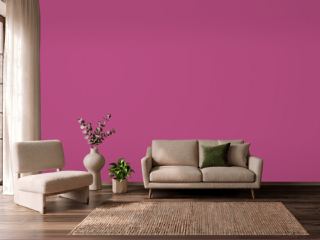 Sherwin-Williams Exuberant Pink SW 6840 on a wall